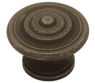 1-3/8" Brz Rnd Knob