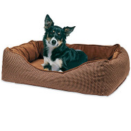 Brn/tan Prm Pet Bed