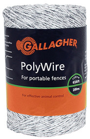 1/16x656 Wht Polywire