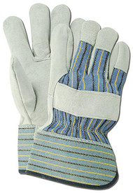 Lg Gry Lthr Palm Glove