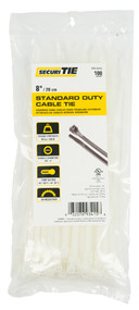 100pk 8" Nat Std Tie