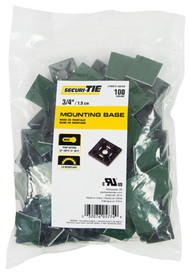 100pk 3/4"blk Tie Mount