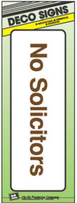 3x9 No Solicitors Sign