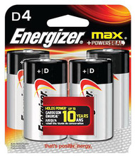 Ener 4pk D Alk Battery