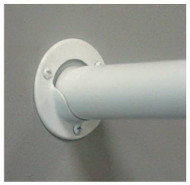 2pk Wht Stl Pole Socket