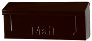 Blk Galv Wall Mailbox