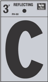 3" Refl Vinyl Letter C