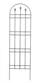 72"blk Arch Fin Trellis