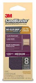 8pk 120g Mar Sandpaper