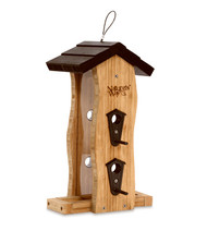 Bamboo Wave Bird Feeder