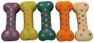 7"polkadot Bone Dog Toy