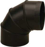 8" Blk Adj Elbow