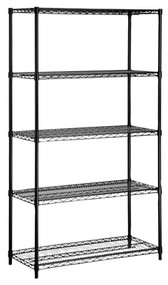 5tier Blk Shelving Unit