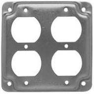 4"sq Dplx 1/2rise Cover