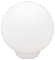 1-1/4"wht Ceraball Knob