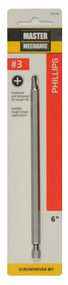 Mm #3 Phil 6" Screw Bit
