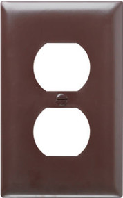 Brn 1g 1dplx Wall Plate