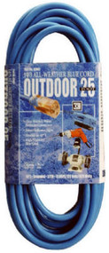 25' 14/3 Blu Ext Cord