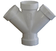 3" Pvc/dwv Dbl Wye