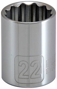 Mm 1/2" 22mm Met Socket