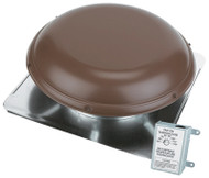 Brn Mtl Dome Pwr Vent