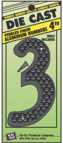 4" Blk Alu Number 3