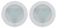 2pk Wht Led Puck Light