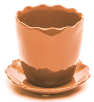 5.1" Cor Planter/saucer