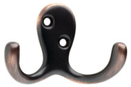 2pk Brz Dbl Robe Hook