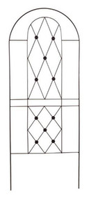 69" Blk Button Trellis