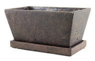 9.5" Brn Whtr Planter