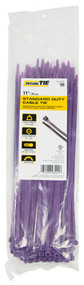 100pk 11" Purp Std Tie