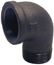 1/4"blk 90 Street Elbow