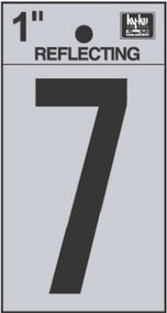 1" Blk Refl Number 7