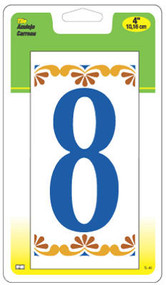 4" Cera Tile Number 8