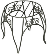 10" Blk Fin Plant Stand