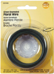 100'24ga Grn Flor Wire