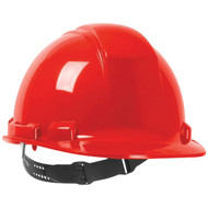 Safety Works Red Cap Style Non-Vented Hard Hat with Pin Lock