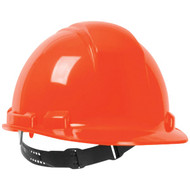 Safety Works Orange Cap Style Non-Vented Hard Hat with Pin Lock