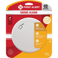 First Alert 10-Year Sealed Battery Photoelectric Slim Round Smoke Alarm