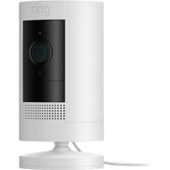Ring Stick Up Cam Plug-In Indoor/Outdoor White Security Camera