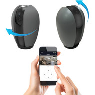 Brookstone Plug-In Indoor Gray Pan & Tilt Smart Security Camera