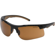 Carhartt Rockwood Black Frame Safety Glasses with Bronze Anti-Fog Lenses