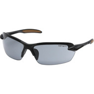 Carhartt Spokane Black Temple Safety Glasses with Gray Lenses