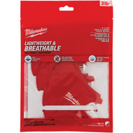 Milwaukee Red 2-Layer Washable Dust & Face Mask (3-Pack)