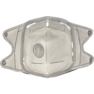 Softseal V-Fold Design N95 Large 360-Degree Silicone Seal Respirator with Charcoal (3-Pack)