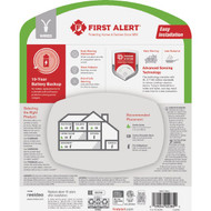 First Alert 2-In-1 10-Year Locked Battery Backup Ionization AC/DC Smoke & Carbon Monoxide Alarm
