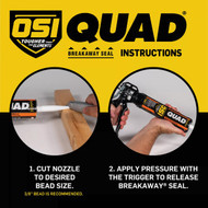OSI QUAD 10 Oz. Window  Door & Siding Polymer Sealant  Beige