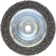 Weiler Vortec 5 In. Crimped  Coarse Bench Grinder Wire Wheel