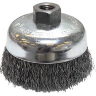 Weiler Vortec 4 In. Crimped 0.02 In. Angle Grinder Wire Brush